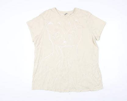 Womens UK Size 20 Disney Beige  T-Shirt
