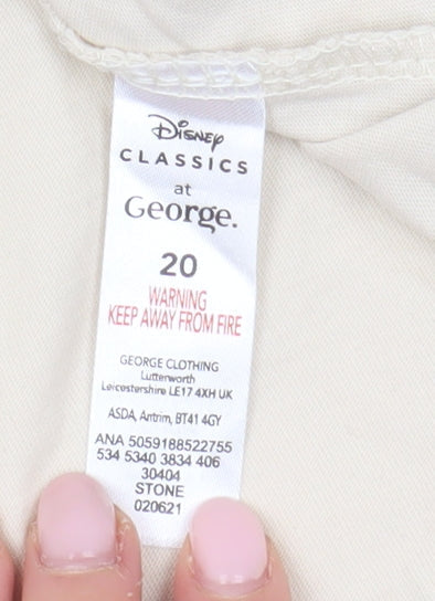 Womens UK Size 20 Disney Beige  T-Shirt