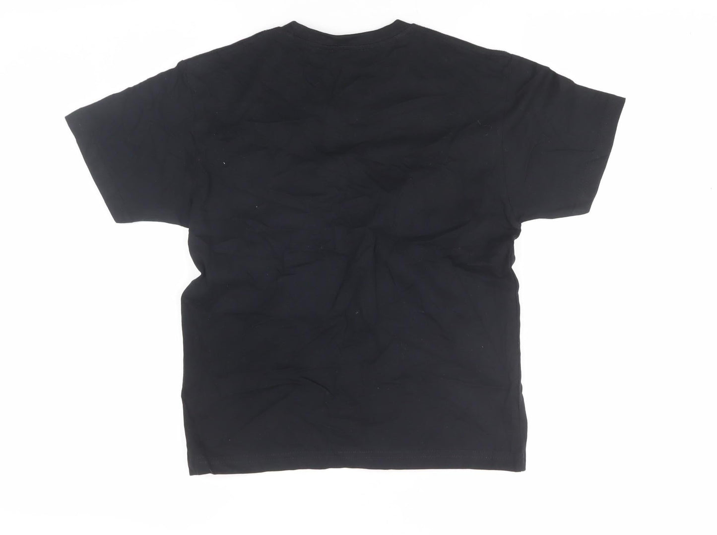 UFC Boys Black Cotton Logo T-Shirt, Size 8-10