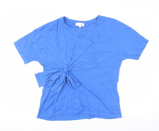 Womens UK Size 16 By Henry Holland Blue Basic T-Shirt