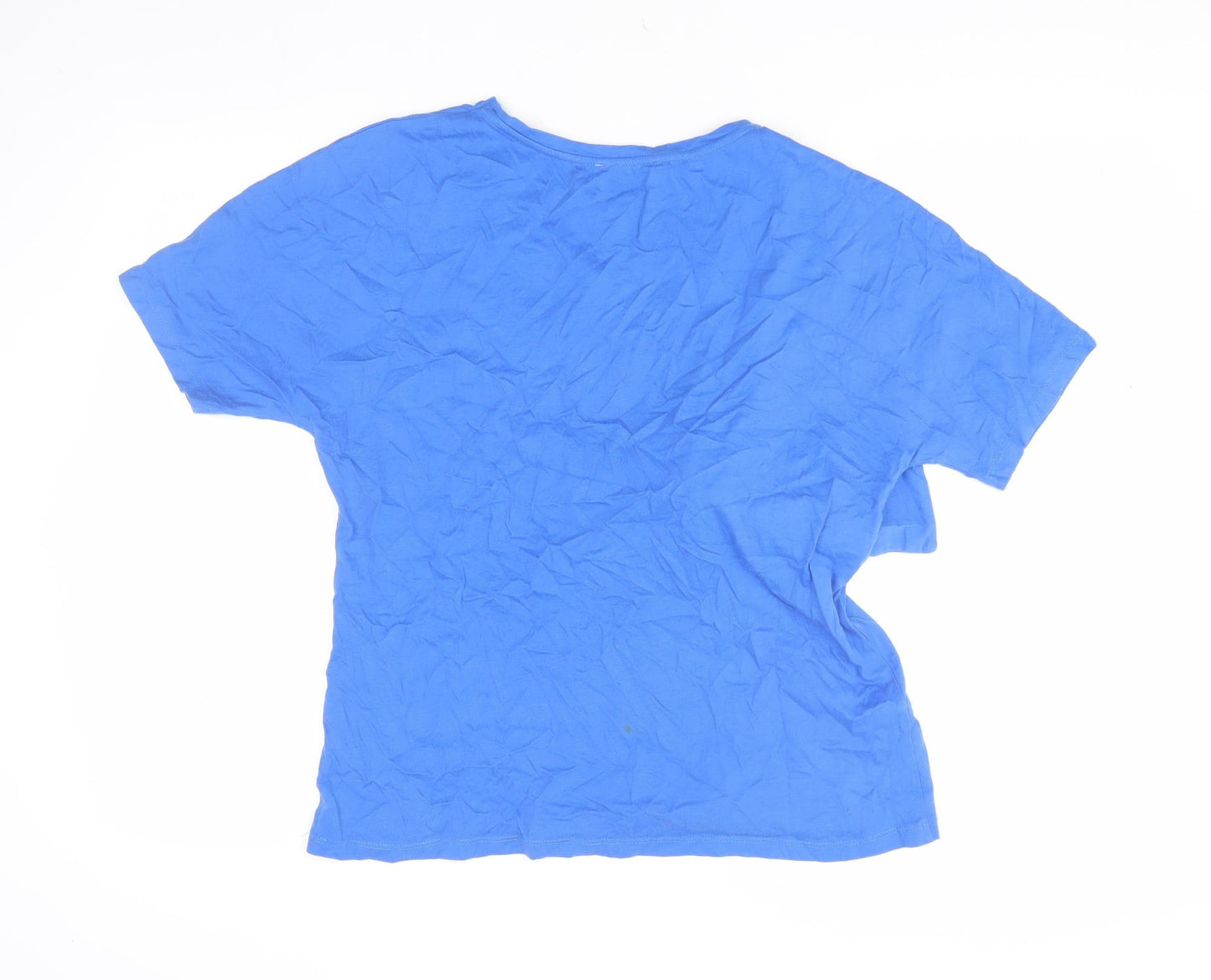 Womens UK Size 16 By Henry Holland Blue Basic T-Shirt
