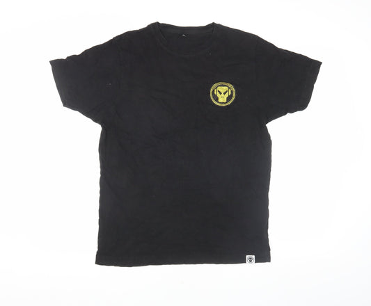 Mens UK Size M Continental Black  T-Shirt