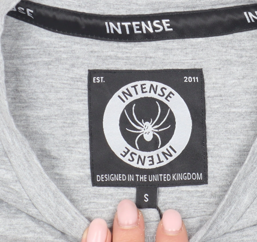 Mens UK Size S Intense Grey  T-Shirt