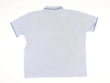 Cotton Traders Men's Blue Short Sleeve Polo 2XL