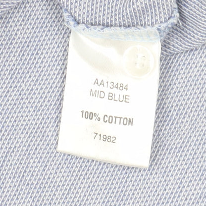 Cotton Traders Men's Blue Short Sleeve Polo 2XL