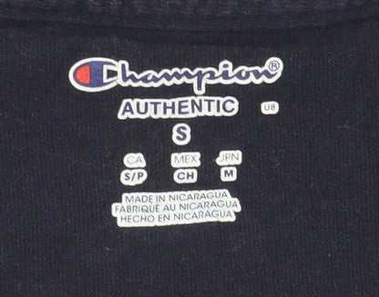 Mens UK Size S Champion Black  T-Shirt