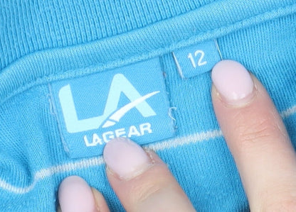 Womens UK Size 12 LA Gear Blue Classic Polo