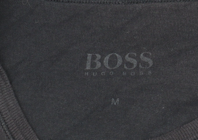 Mens UK Size M HUGO BOSS Black  T-Shirt