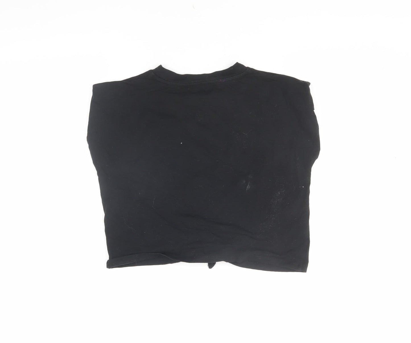 DKNY Girls Black XS Graphic Print T-Shirt Logo