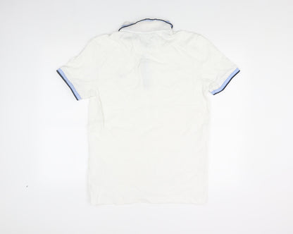 Boss Men's White Polo Shirt L Regular Fit