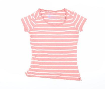 Womens UK Size 10 Fat Face Pink Basic T-Shirt