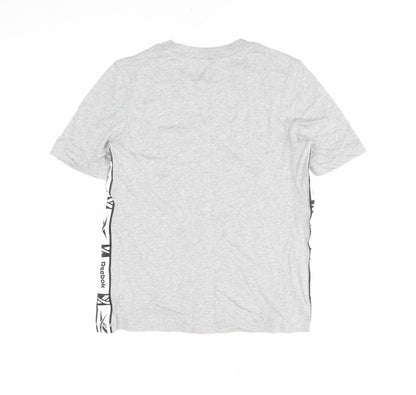 Unisex Adults UK Size M Reebok Grey Jersey T-Shirt