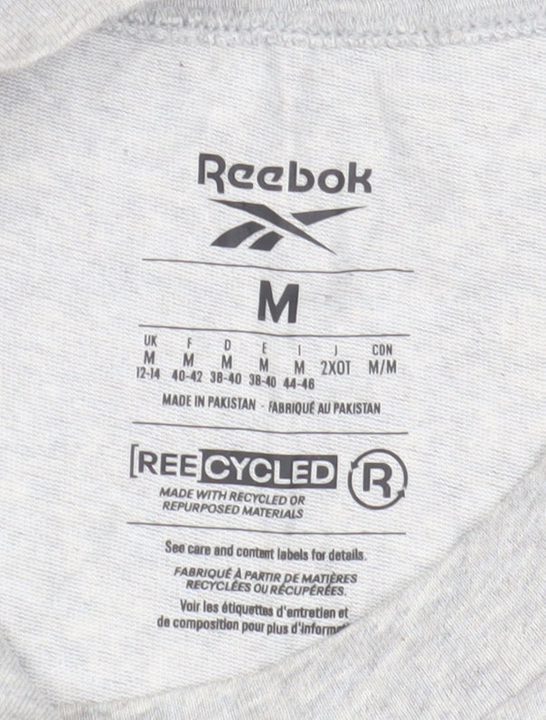 Unisex Adults UK Size M Reebok Grey Jersey T-Shirt