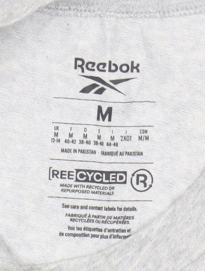 Unisex Adults UK Size M Reebok Grey Jersey T-Shirt