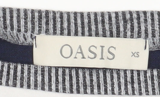 Womens UK Size XS Oasis Multicoloured Basic T-Shirt