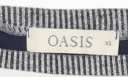 Womens UK Size XS Oasis Multicoloured Basic T-Shirt