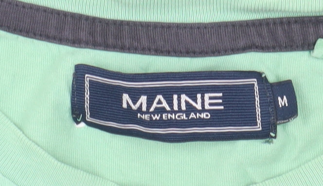 Maine New England Men's Green M Cotton T-Shirt