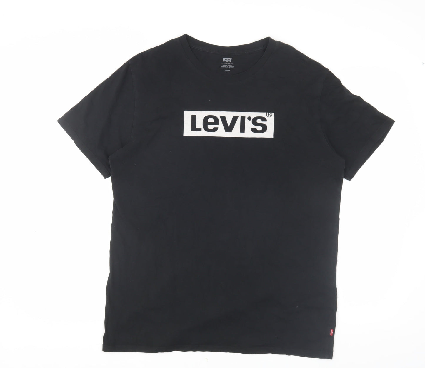 Levi's Men's Black Graphic T-Shirt - Large
