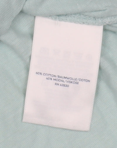 Lands' End Women's Blue V-Neck T-Shirt Size L