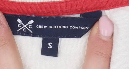 Womens UK Size S Crew Clothing Company White  T-Shirt