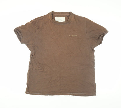 Unisex Adults UK Size M Rocha John Rocha Brown Basic T-Shirt