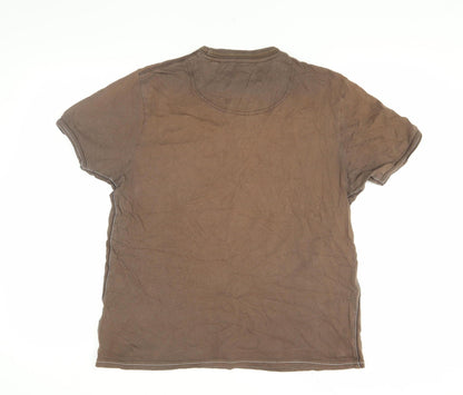 Unisex Adults UK Size M Rocha John Rocha Brown Basic T-Shirt