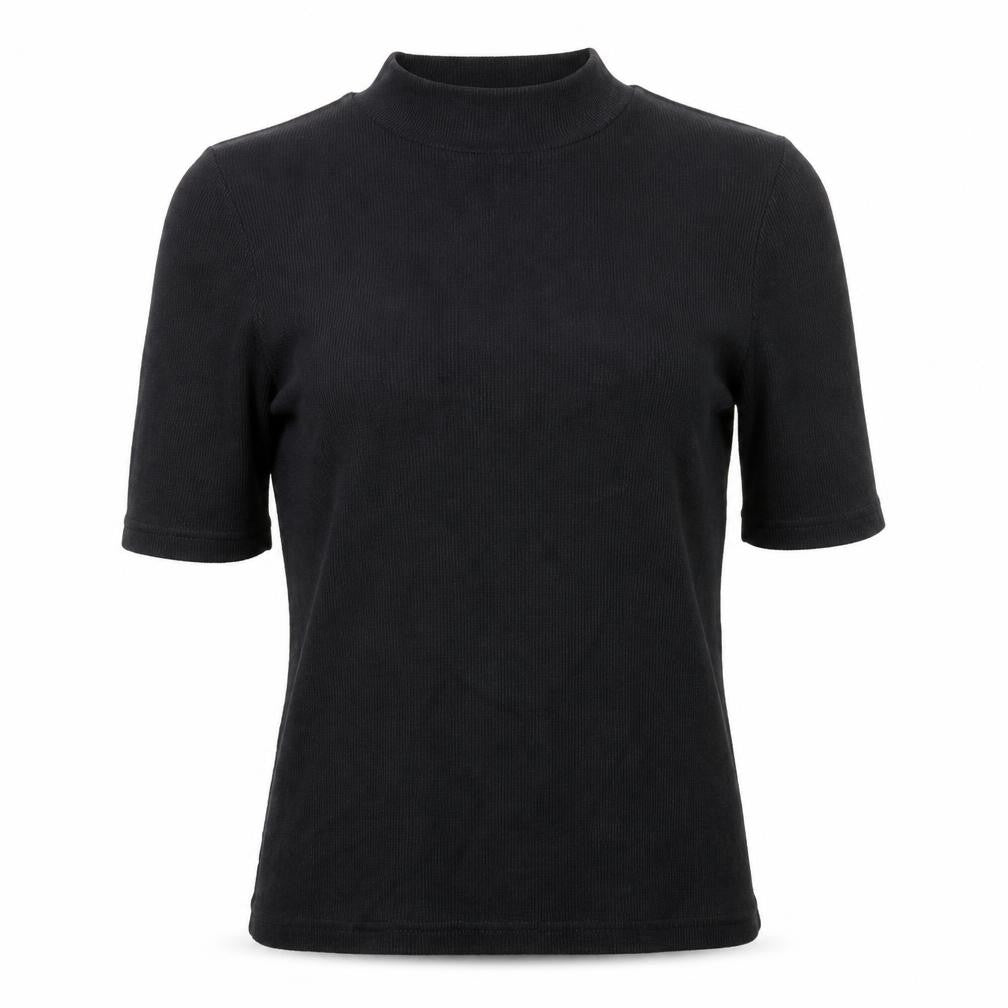 Womens UK Size S VERO MODA Black Basic T-Shirt