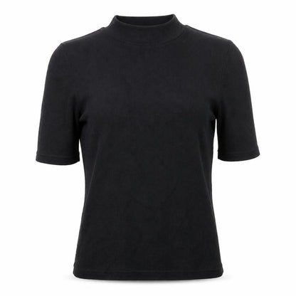 Womens UK Size S VERO MODA Black Basic T-Shirt