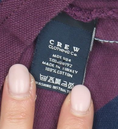 Crew Clothing Co. Men's Multicoloured Striped Polo S