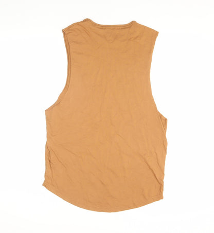 Le Breve Men's Brown Sleeveless T-Shirt Size S