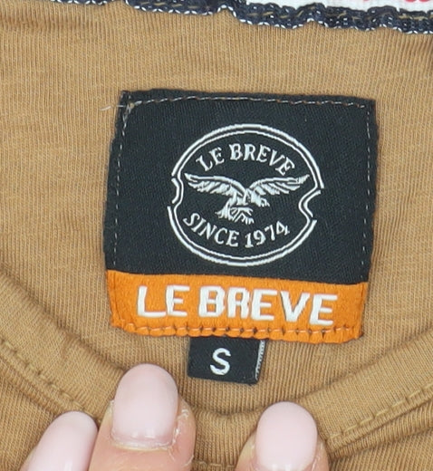 Le Breve Men's Brown Sleeveless T-Shirt Size S