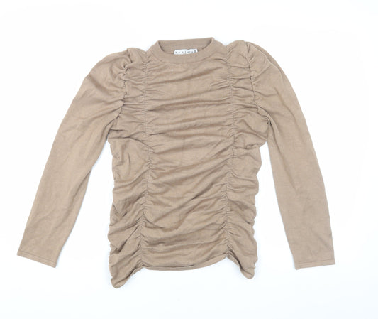 Womens UK Size S by Clara Beige  Blouse
