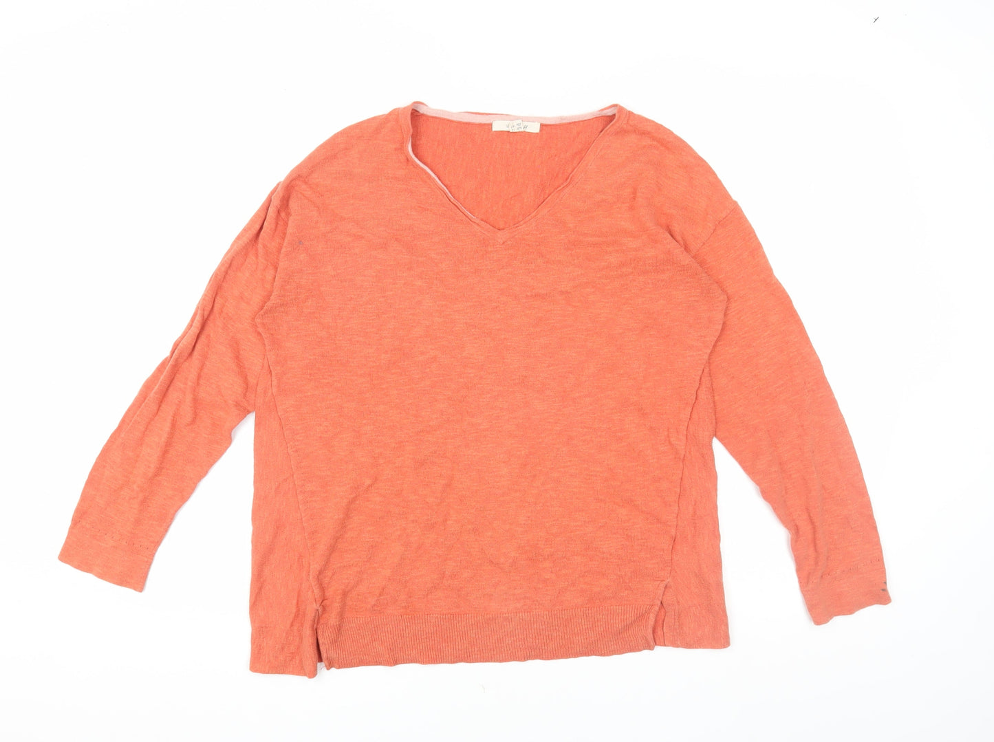 Womens UK Size 12 White Stuff Orange Pullover Jumper