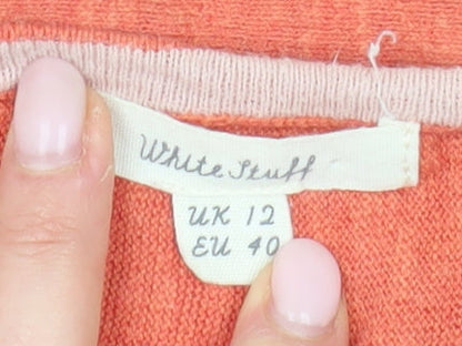 Womens UK Size 12 White Stuff Orange Pullover Jumper