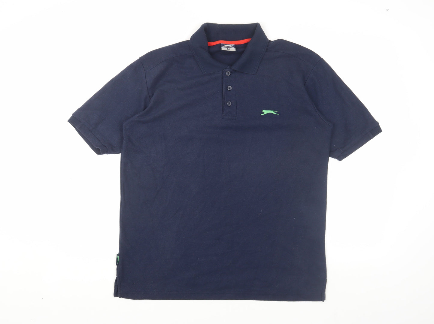 Slazenger Men's Blue Polo Shirt M Short Sleeve Sports