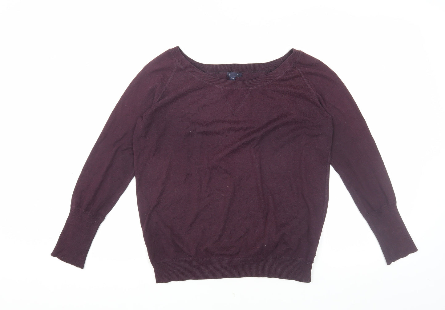 Gap Women's Purple Pullover Jumper, S, Boat Neck