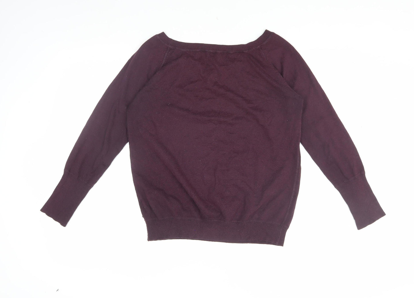 Gap Women's Purple Pullover Jumper, S, Boat Neck