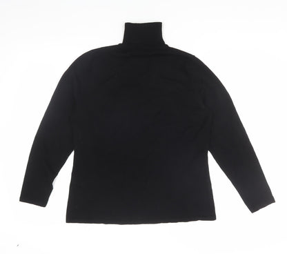 Windsmoor Women's Black High Neck Blouse, M