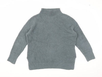 Max Studio Women's Grey Jumper S Mock Neck