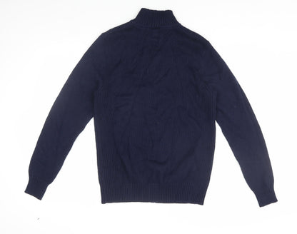 Mens UK Size M Savile Row Blue Bomber Jacket
