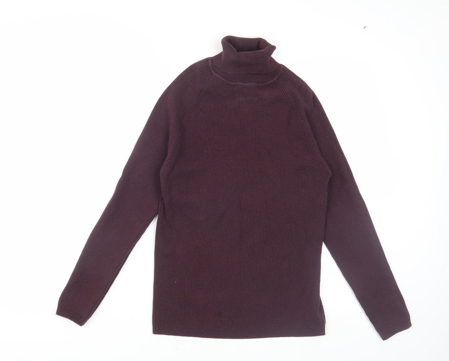 Broken Standard Unisex Purple Roll Neck Jersey T-Shirt S
