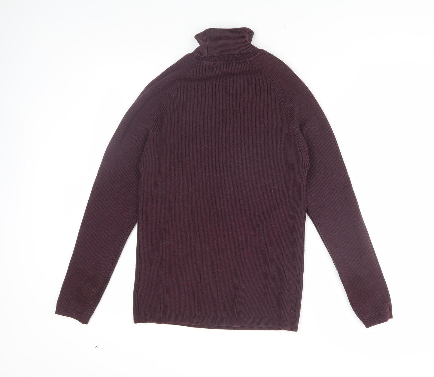 Broken Standard Unisex Purple Roll Neck Jersey T-Shirt S