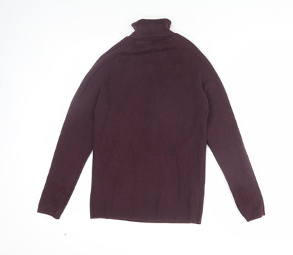 Broken Standard Unisex Purple Roll Neck Jersey T-Shirt S