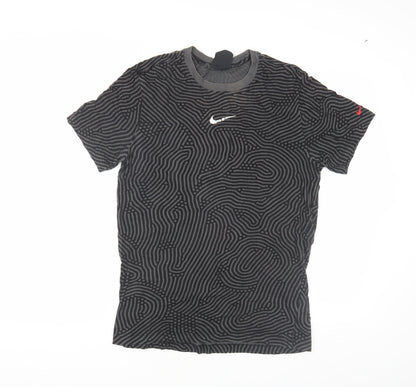 Nike Men Black S Graphic Print T-Shirt