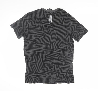 Nike Men Black S Graphic Print T-Shirt