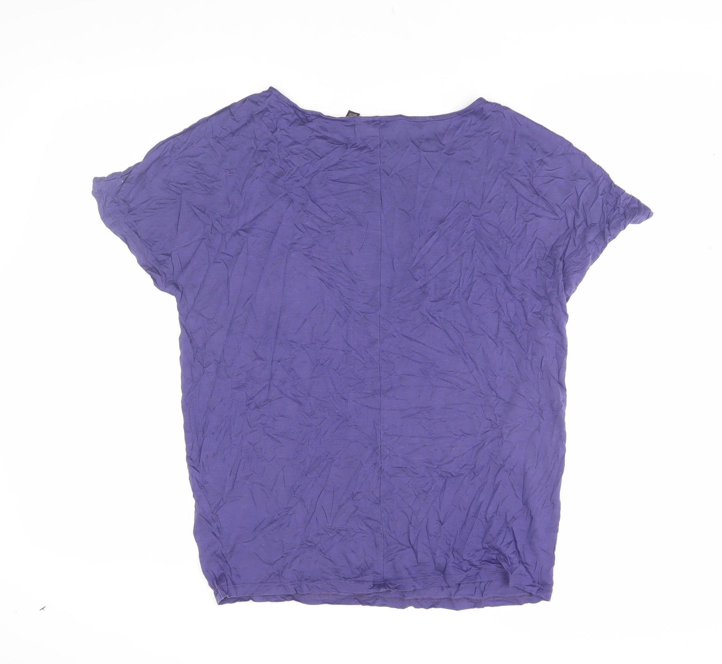 Womens UK Size 6 Ted Baker Purple Basic T-Shirt