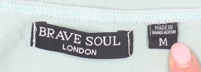 Brave Soul Women's Green Bodysuit, M, Casual Jersey