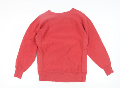 Mens UK Size L Champion Red Pullover Sweatshirt