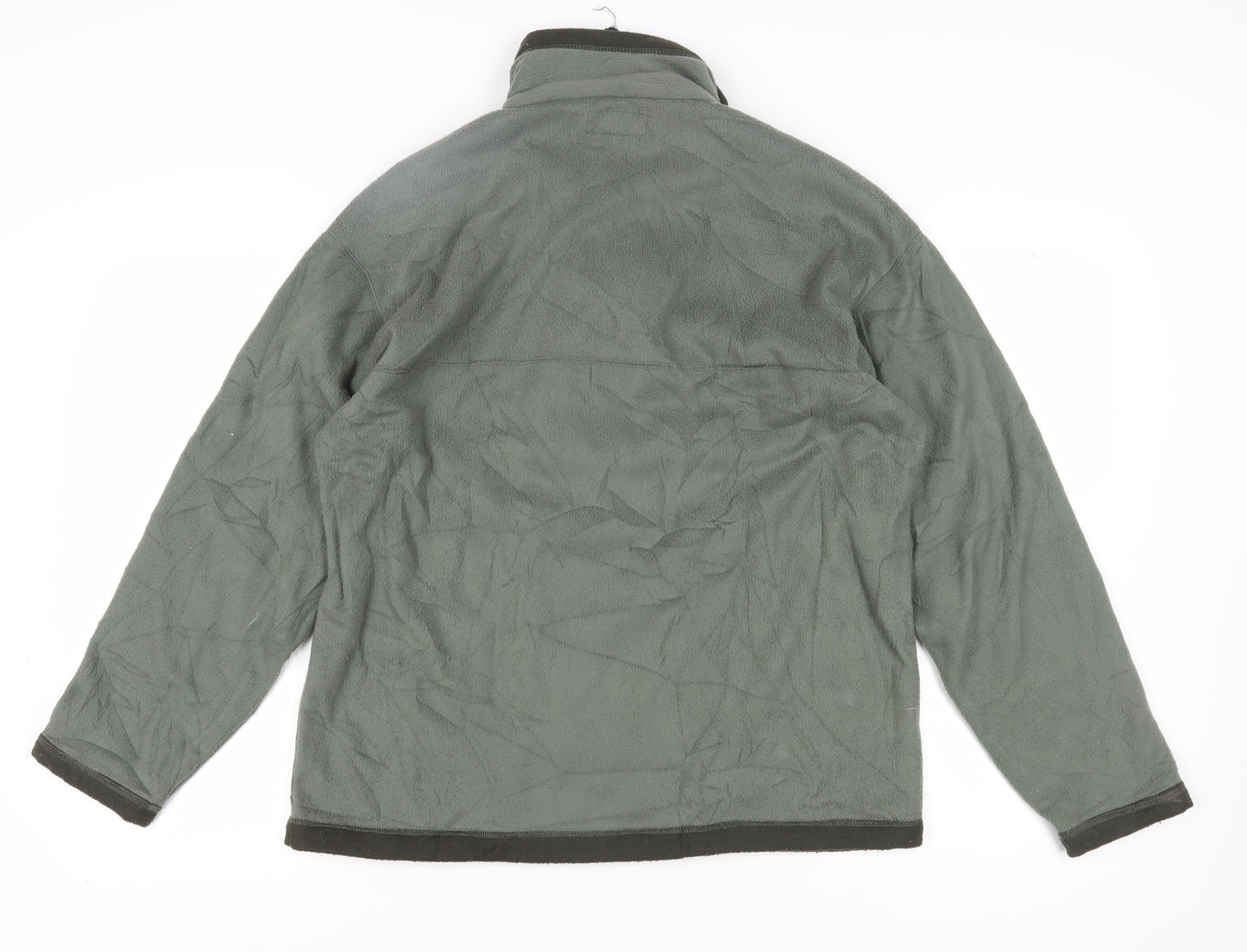 Mens UK Size M Le Shark Green 1/4 Zip Sweatshirt