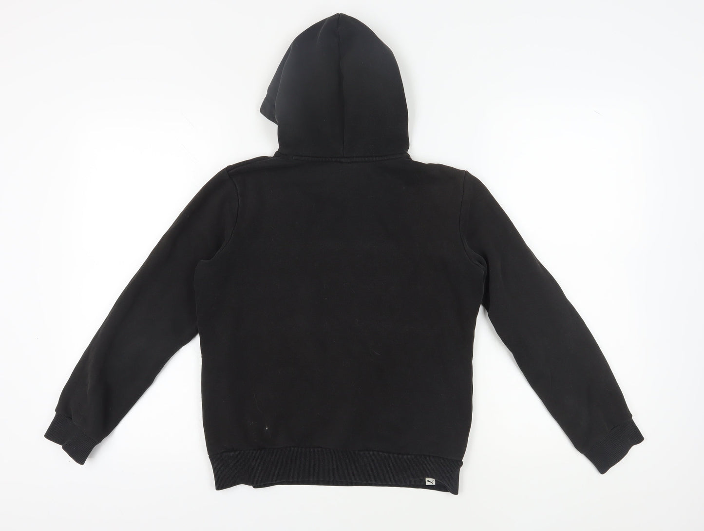 Puma Black Unisex Hoodie - Size 10, Logo Hoodie